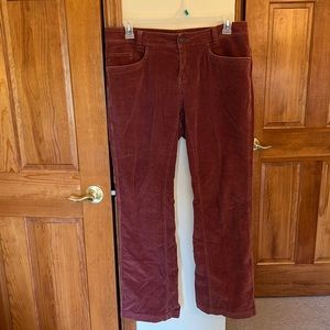 Rust color corduroy pants